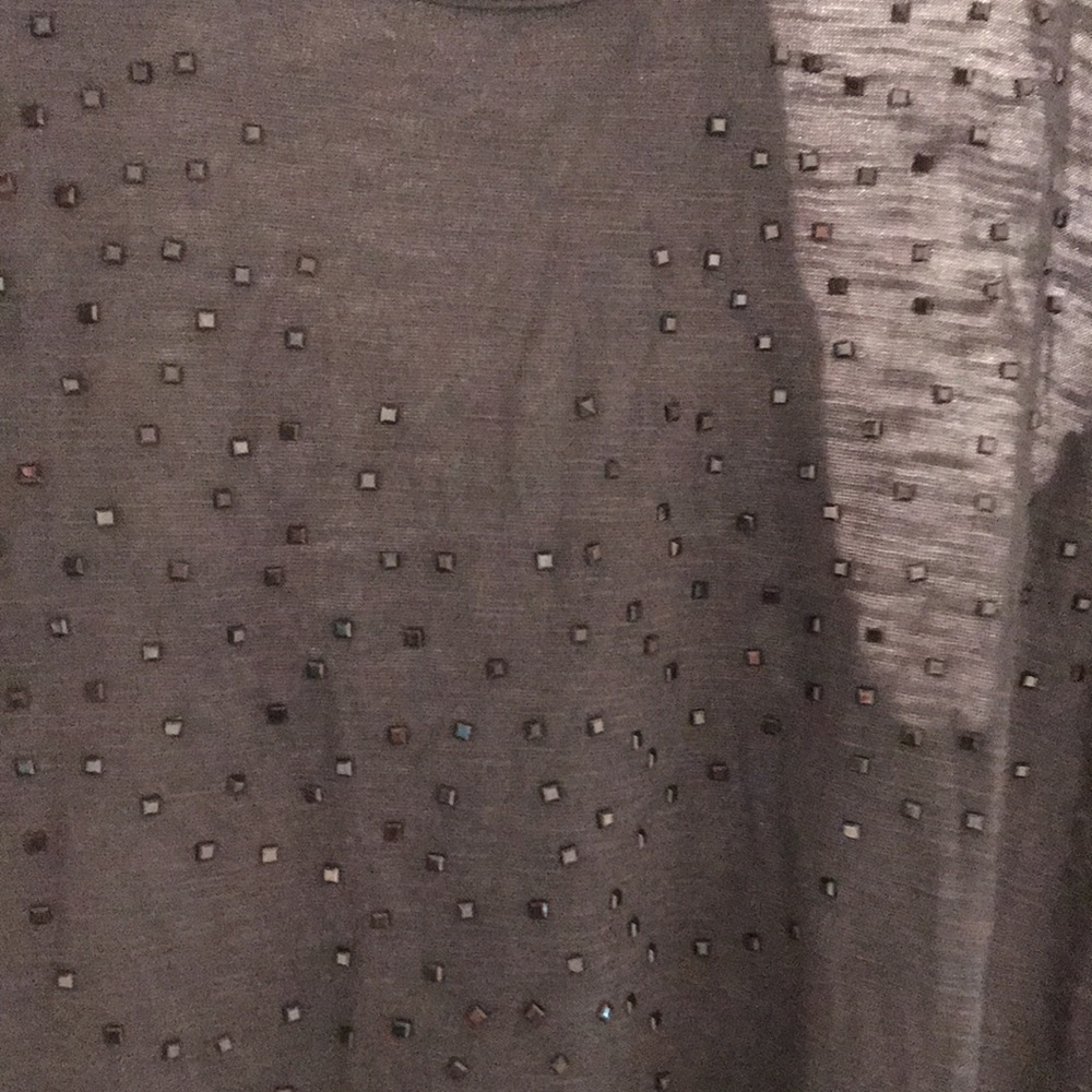 Banana Republic studded gray tank. NWT - womens size L. - Picture 11 of 13